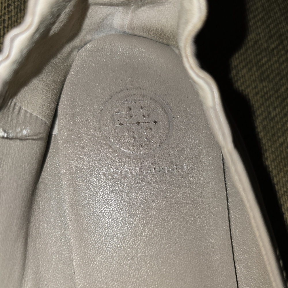 Tory Burch French Grey Minnie Ballet Flats Size 8 - Picture 3 of 11